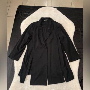MM‎ Lafleur Womens Black Jardigan Blazer 1 Button plus Size +3 Jacket